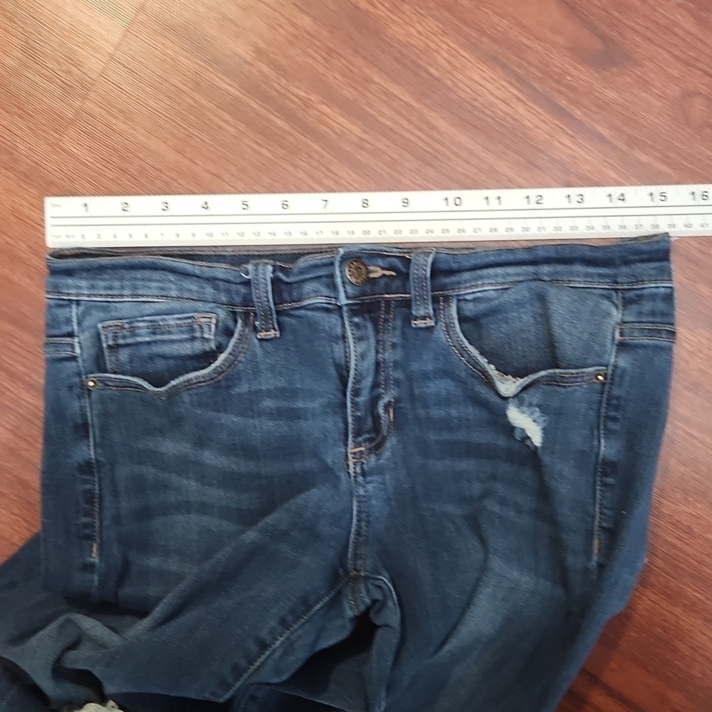 Sneak Peak Jeans Size 5 Boyfriend Distress Cut Out Fray Knees - Picture 7 of 10